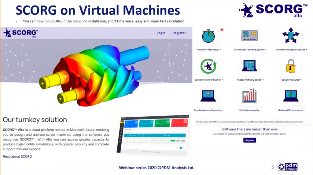 Webinar 13: SCORG alto – the first online platform for calculation of screw machines